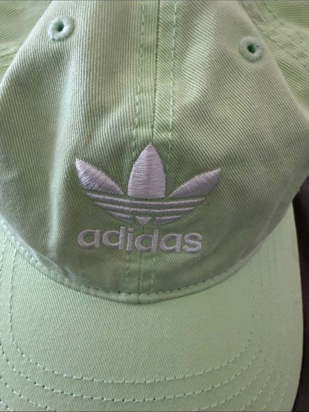 adidas Mint Green Trefoil Cap with White Logo